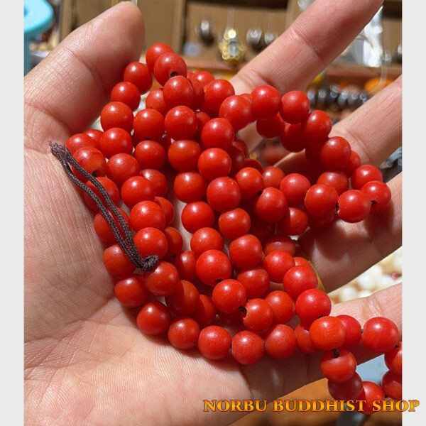 Chuỗi lưu li đỏ hạt lớn chất đẹp