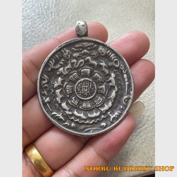 Cửu cung cổ bằng bạc nguyên chất Tây Tạng