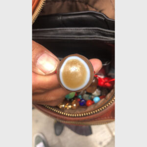 Dzi bead mắt dê vàng chất đẹp từ Lhasa