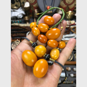 Hổ phách trứng mật lạp cổ 100 năm từ Lhasa