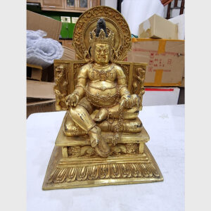 Tôn tượng ngài Zambala Hoàng Thần Tài đủ ngôi bệ ngồi hiếm gặp