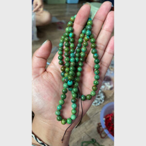 Chuỗi hạt lam ngọc cổ thiên nhiên Turquoise xanh lá