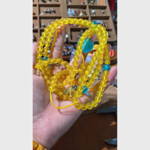 Chuỗi lưu li mới màu vàng mix chất đẹp