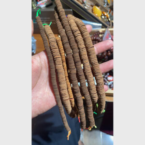 Dây da thật cắt mix vòng đan hạt