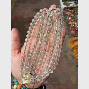 Chuỗi pha lê đa giác trắng đẹp