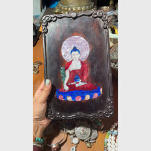 Tranh khảm trai ánh xà cừ Đức Phật Dược Sư trên gỗ