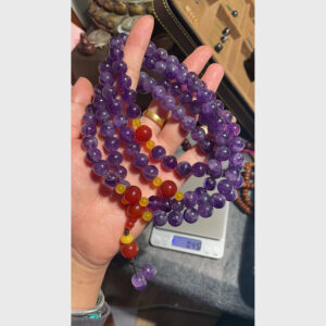 Chuỗi thạch anh tím mix đẹp