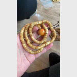 Chuỗi xương yak vàng hạt vát đẹp