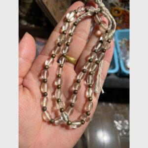 Chuỗi lưu li trong cổ mix hạt đồng