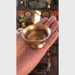 Ly đồng cổ đốt đèn bơ cổ lùn từ Lhasa