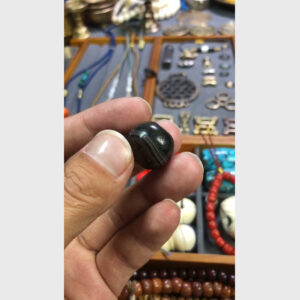 Old bead Dược Sư 3 sọc 2000 năm hiếm gặp size 1.8cm