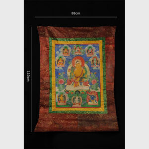 Thangka cổ ngài Hoàng Thần Tài phong cách Tây Tạng