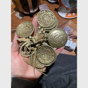 Bộ 12 cửu cung thủ công khắc hình 12 con giáp mặt sau