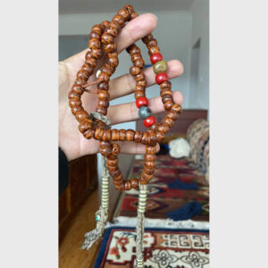 Chuỗi bồ đề Tam bảo cổ 100 năm mix liuli và túc số cổ Lhasa