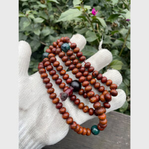 Chuỗi bồ đề tinh nguyệt già mix mã não xanh