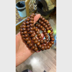 Chuỗi hạt bồ đề mắt Phật mài 2 đầu bóng mờ chất già