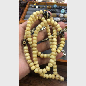 Chuỗi hạt xương yak cổ 100 năm mix dzi liuli