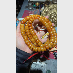 Chuỗi xương yak cỡ lớn màu đẹp chất đẹp hạt dẹt