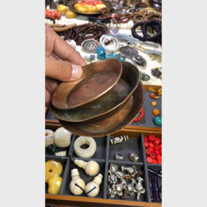 Đĩa đồng cổ đựng đồ Lhasa