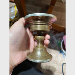 Ly đồng cổ 100 năm bọc bạc trên dưới hiếm gặp