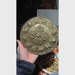 Mặt treo kim cương đôi kết hợp 12 con giáp trấn phong thủy