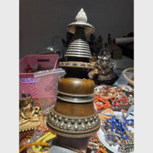 Bảo tháp katang đồng bọc bạc chất đẹp