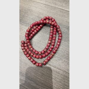 Chuỗi hạt men đỏ đa sắc hoa văn sưu tầm