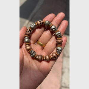 Vòng tay charm sọ đệm da sưu tầm